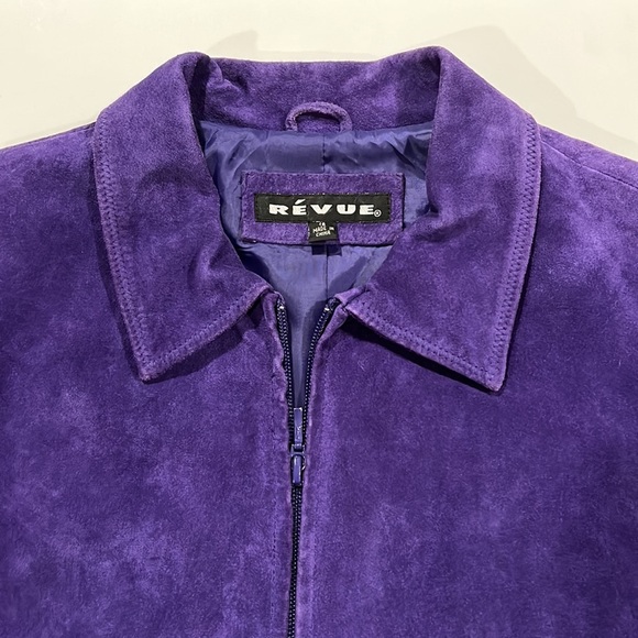 Revue - 16, purple/grape suede jacket - Picture 3 of 8